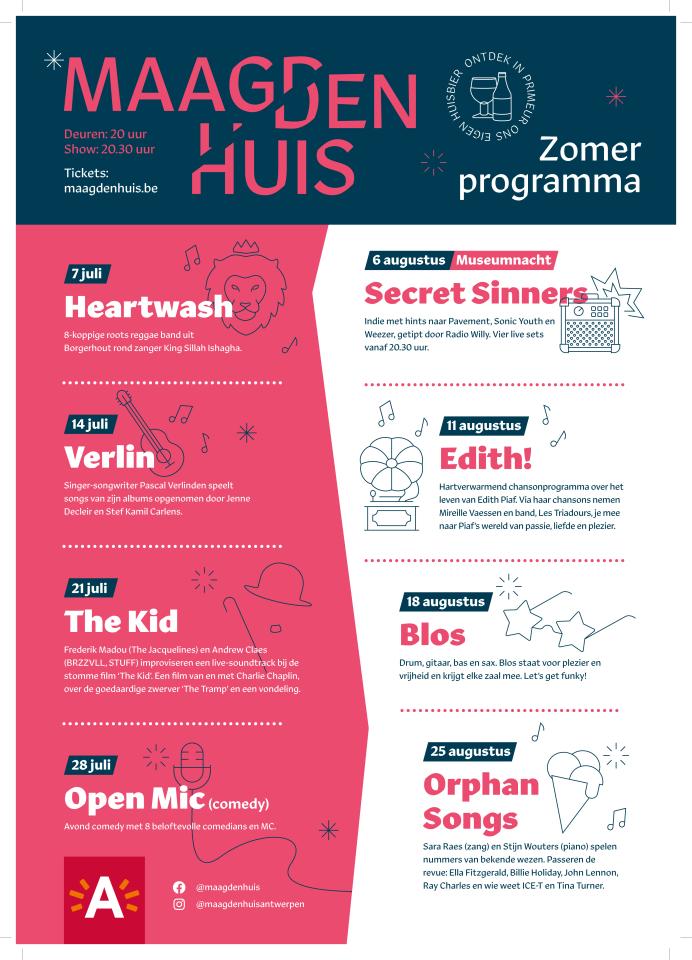 Affiche Zomerprogramma